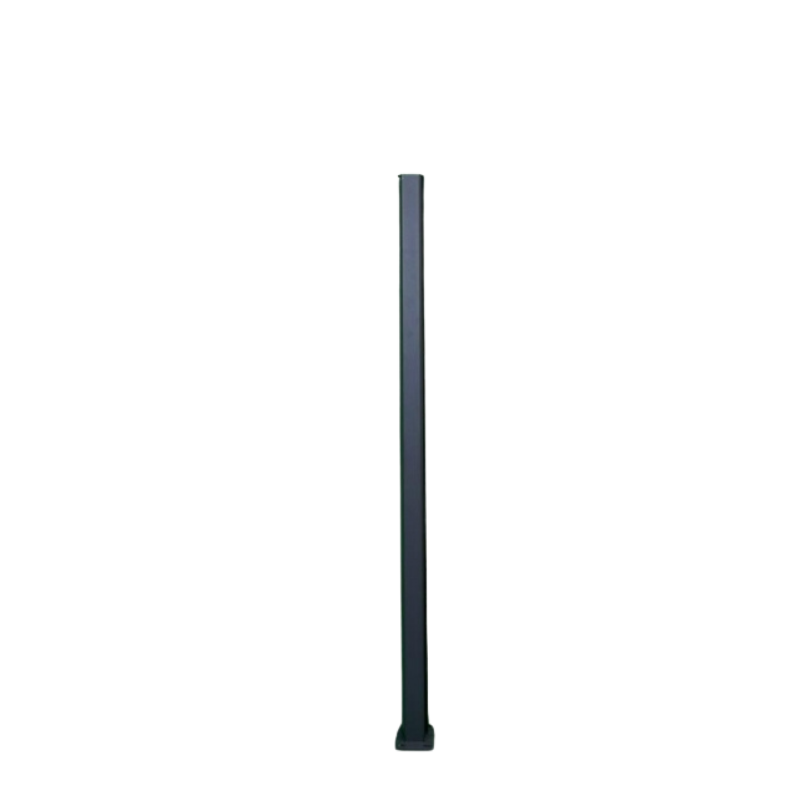 MCFENCE Anthracite, Poteau clôture multiangle à platine [H 1.85m]