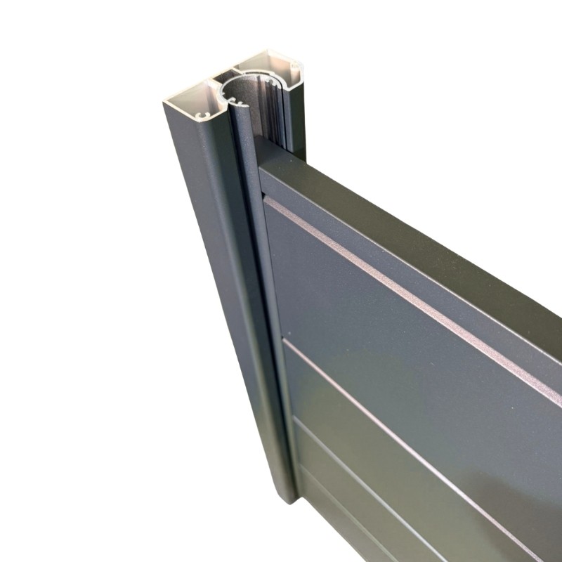 MCFENCE Anthracite, Poteau mural multiangle, [H 0.65m]