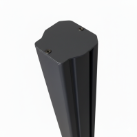 MCFENCE Anthracite, Poteau clôture multiangle à sceller [H 0.95m]