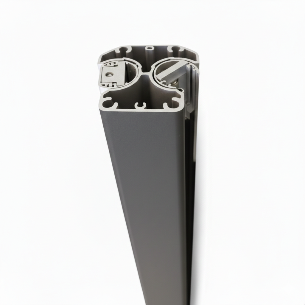MCFENCE Anthracite, Poteau clôture multiangle à sceller [H 0.95m]