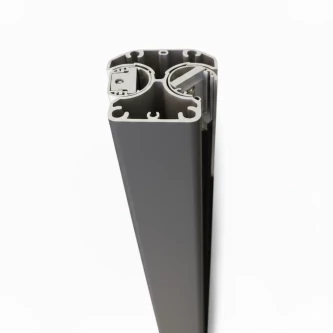 MCFENCE Anthracite, Poteau clôture multiangle à sceller [H 0.65m]