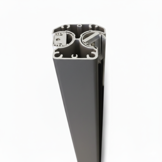 MCFENCE Anthracite, Poteau clôture multiangle [H 0.65m]