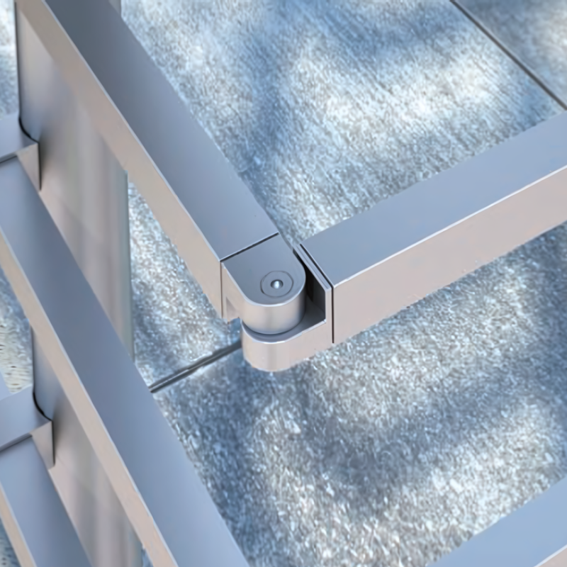 ECO Square, Coude articulé pour tube 17x17 mm (Anthracite)