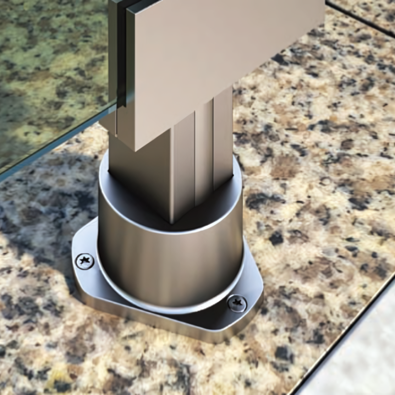 ECO/ELEGANT Square, Platine de fixation à plat
