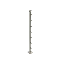 PREMIUM Square, KIT poteau fixation à plat