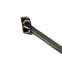 MCFENCE Anthracite, Poteau mural multiangle, [H 0.95m]