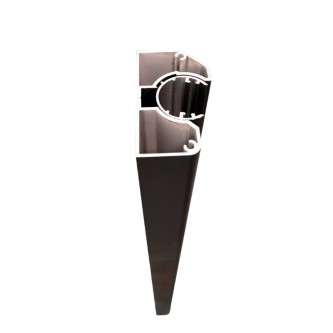 MCFENCE Anthracite, Poteau mural multiangle, [H 1.40m]
