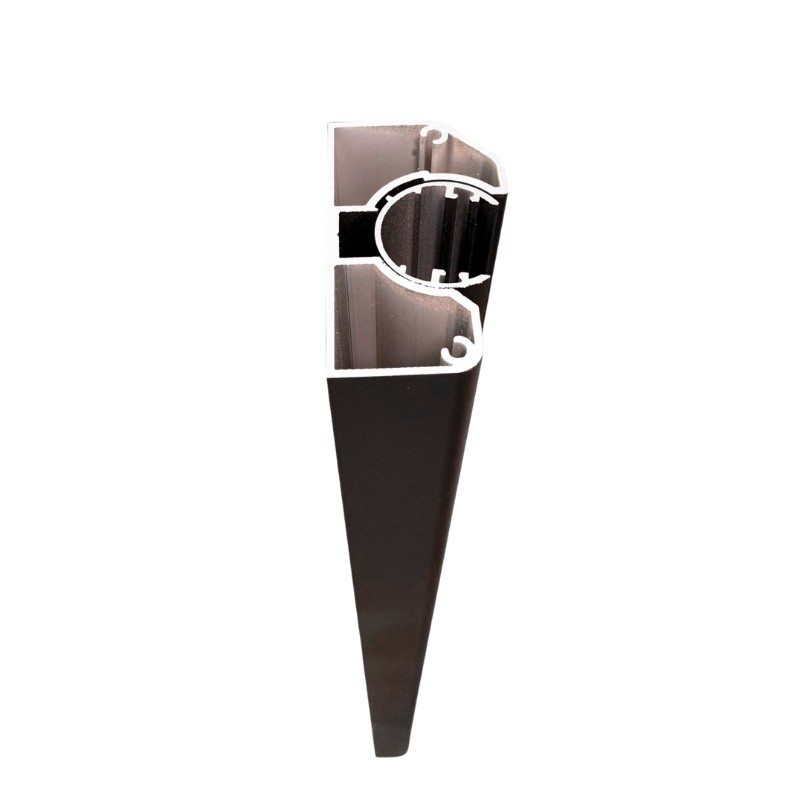 MCFENCE Anthracite, Poteau mural multiangle, [H 1.40m]