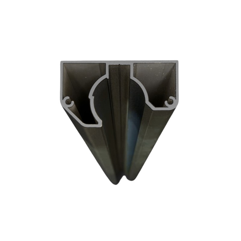 MCFENCE Anthracite, Poteau mural multiangle, [H 1.40m]