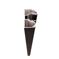 MCFENCE Anthracite, Poteau mural multiangle, [H 1.25m]