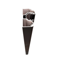 MCFENCE Anthracite, Poteau mural multiangle, [H 0.65m]