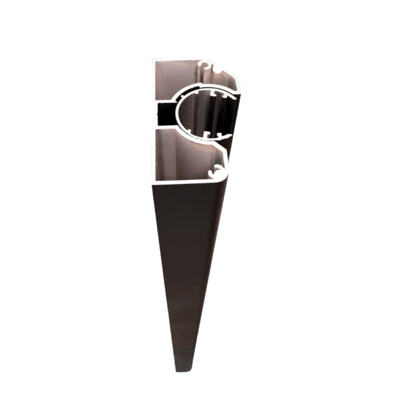 MCFENCE Anthracite, Poteau mural multiangle, [H 1.55m]