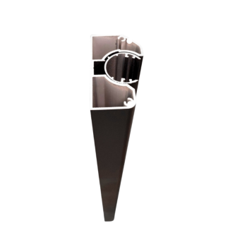 MCFENCE Anthracite, Poteau mural multiangle, [H 1.40m]