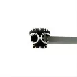 MCFENCE Anthracite, Poteau clôture multiangle [H 2.40m]