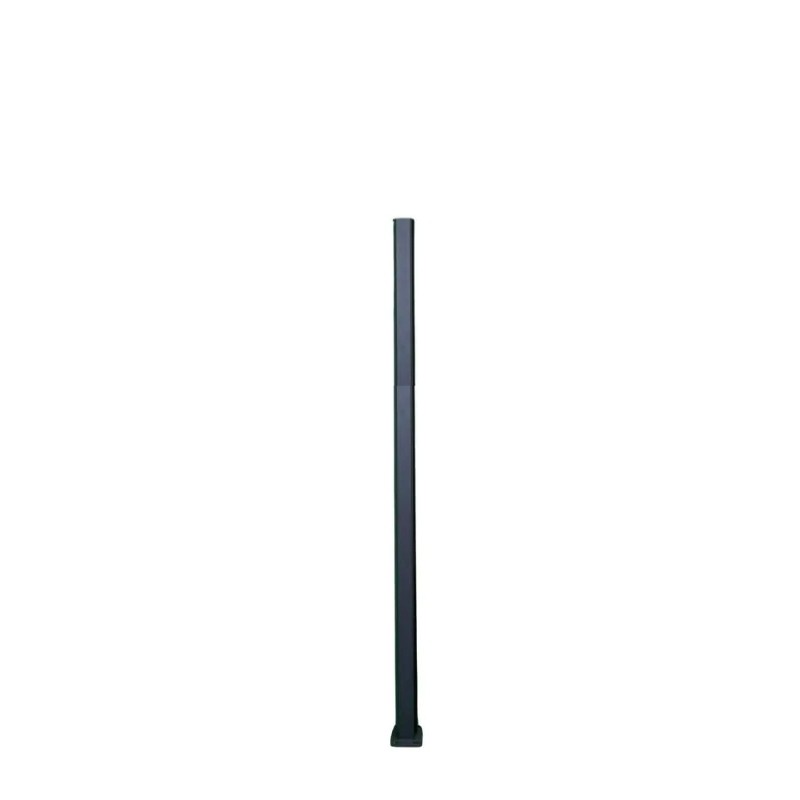 MCFENCE Anthracite, Poteau clôture multiangle à platine [H 1.55m]