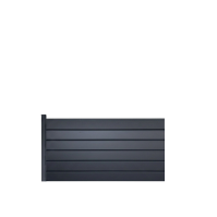 MCFENCE Anthracite, Clôture aluminium persienne à sceller [H 0.95 m]
