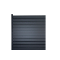 MCFENCE Anthracite, Clôture aluminium persienne à sceller [H 1.85 m]