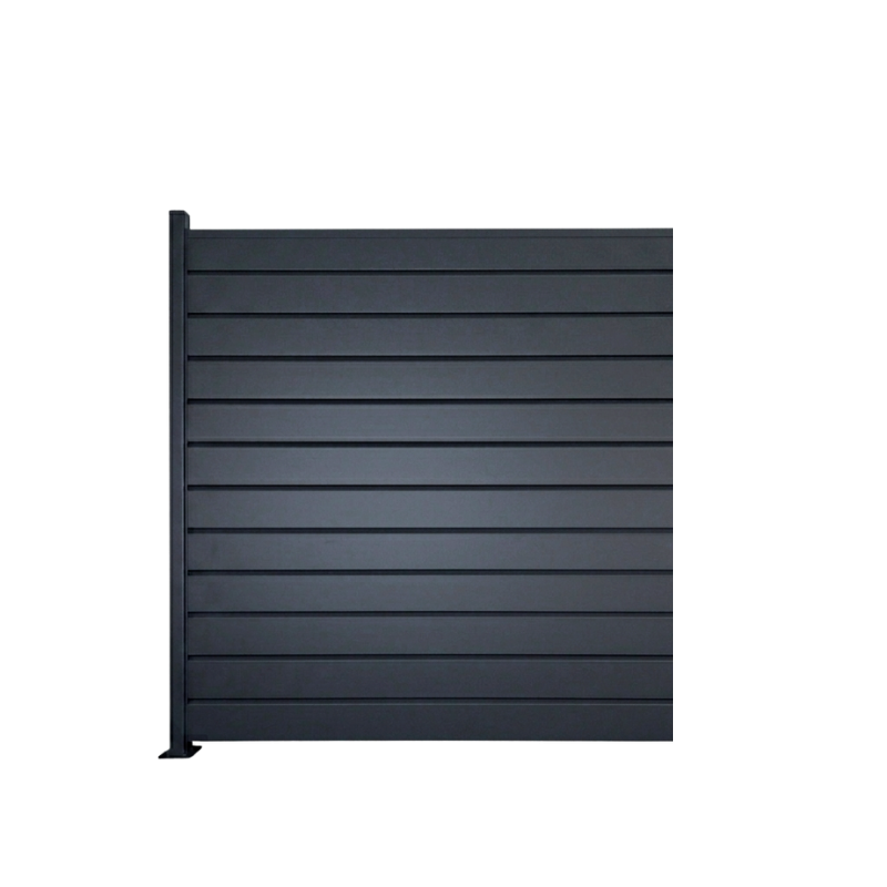 MCFENCE Anthracite, Clôture aluminium persienne à platine [H 1.85 m]