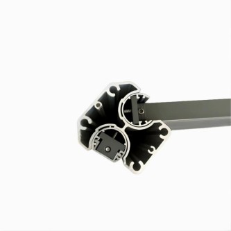 MCFENCE Anthracite, Clôture aluminium persienne à platine [H 1.25 m]