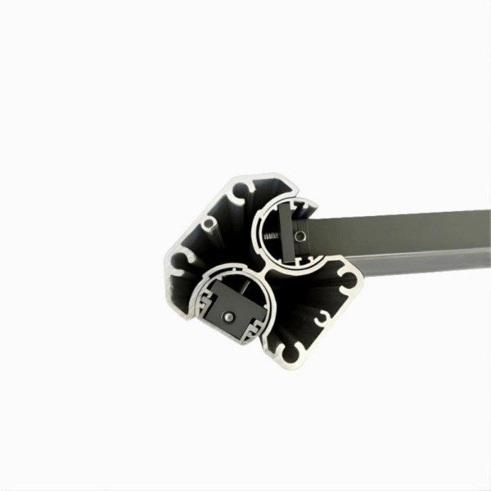 MCFENCE Anthracite, Clôture aluminium persienne à platine [H 1.25 m]