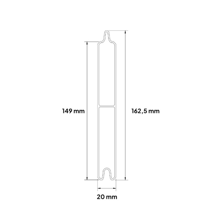 MCFENCE Anthracite, Clôture aluminium pleine à platine [H 1.25 m]