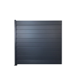 MCFENCE Anthracite, Clôture aluminium pleine à platine [H 1.55 m]