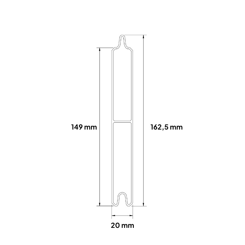 MCFENCE Anthracite, Clôture aluminium pleine à platine [H 1.55 m]
