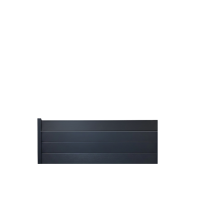 MCFENCE Anthracite, Clôture aluminium pleine à sceller [H 0.65 m]