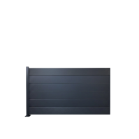 MCFENCE Anthracite, Clôture aluminium pleine à platine [H 0.95 m]