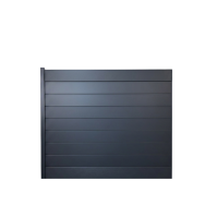 MCFENCE Anthracite, Clôture aluminium pleine à sceller [H 1.40 m]