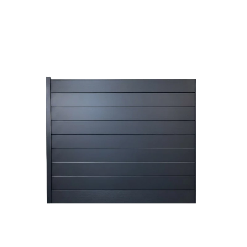 MCFENCE Anthracite, Clôture aluminium pleine à sceller [H 1.40 m]