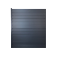 MCFENCE Anthracite, Clôture aluminium pleine à sceller [H 1.85 m]