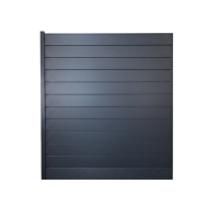 MCFENCE Anthracite, Clôture aluminium pleine à sceller [H 1.85 m]
