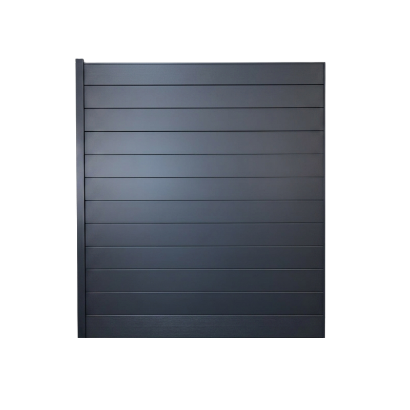 MCFENCE Anthracite, Clôture aluminium pleine à sceller [H 1.85 m]