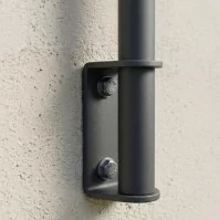FIVE Railing Anthracite, Garde-corps 5 tubes, fixation latérale