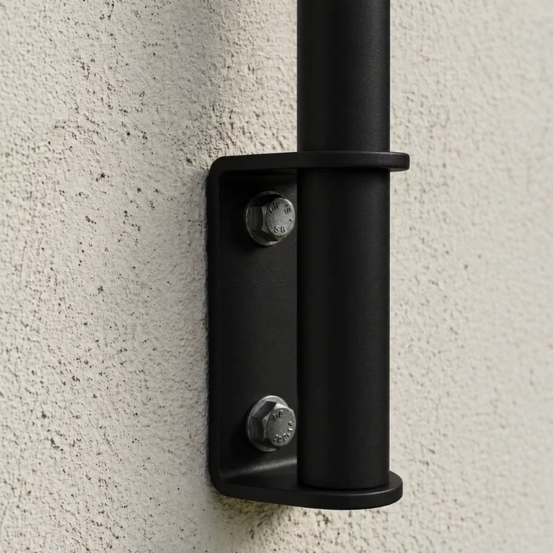 FIVE Railing Noir, Garde-corps 5 tubes, fixation latérale