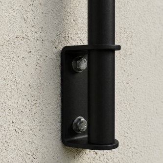 FIVE Railing Noir, Garde-corps plexi 5 tubes, fixation latérale