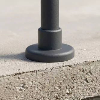 FIVE Railing Anthracite, Garde-corps 5 tubes, fixation à plat