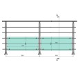 FIVE Railing Anthracite, Garde-corps plexi 5 tubes, fixation à plat