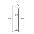 MCFENCE Anthracite, Clôture aluminium persienne à platine [H 1.40 m]