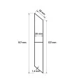 MCFENCE Anthracite, Clôture aluminium persienne à sceller [H 0.95 m]