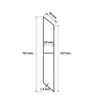 MCFENCE Anthracite, Lame clôture aluminium persienne