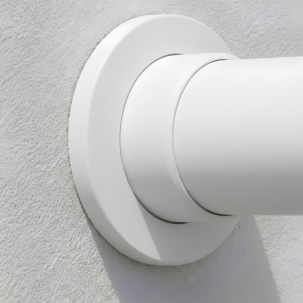 Platine murale Ø40 mm [Blanc]