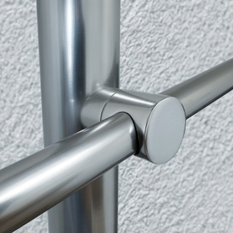Support orientable de tube Ø16 mm [Gris Inox]