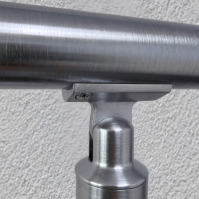 ECO Round Gris Inox, Support orientable de main-courante Ø40 mm