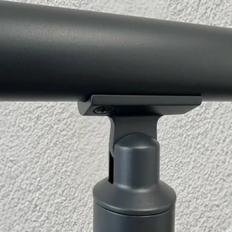 FIVE Railing Anthracite, Garde-corps 5 tubes, fixation à plat