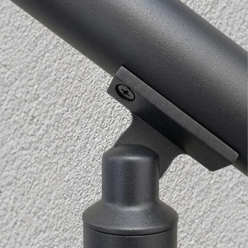 FIVE Railing Anthracite, Garde-corps 5 tubes, fixation à plat