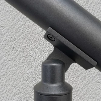 FIVE Railing Anthracite, Garde-corps 5 tubes, fixation à plat