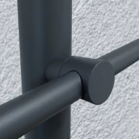 FIVE Railing Anthracite, Garde-corps 5 tubes, fixation latérale