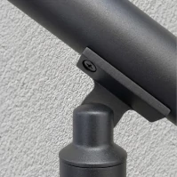 FIVE Railing Anthracite, Garde-corps 5 tubes, fixation latérale